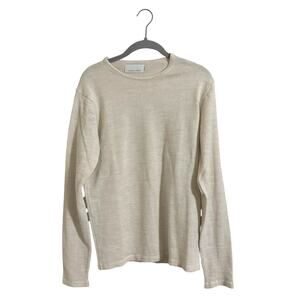 Casual Friday Cream Pullover Sweater Wool Blend Medium